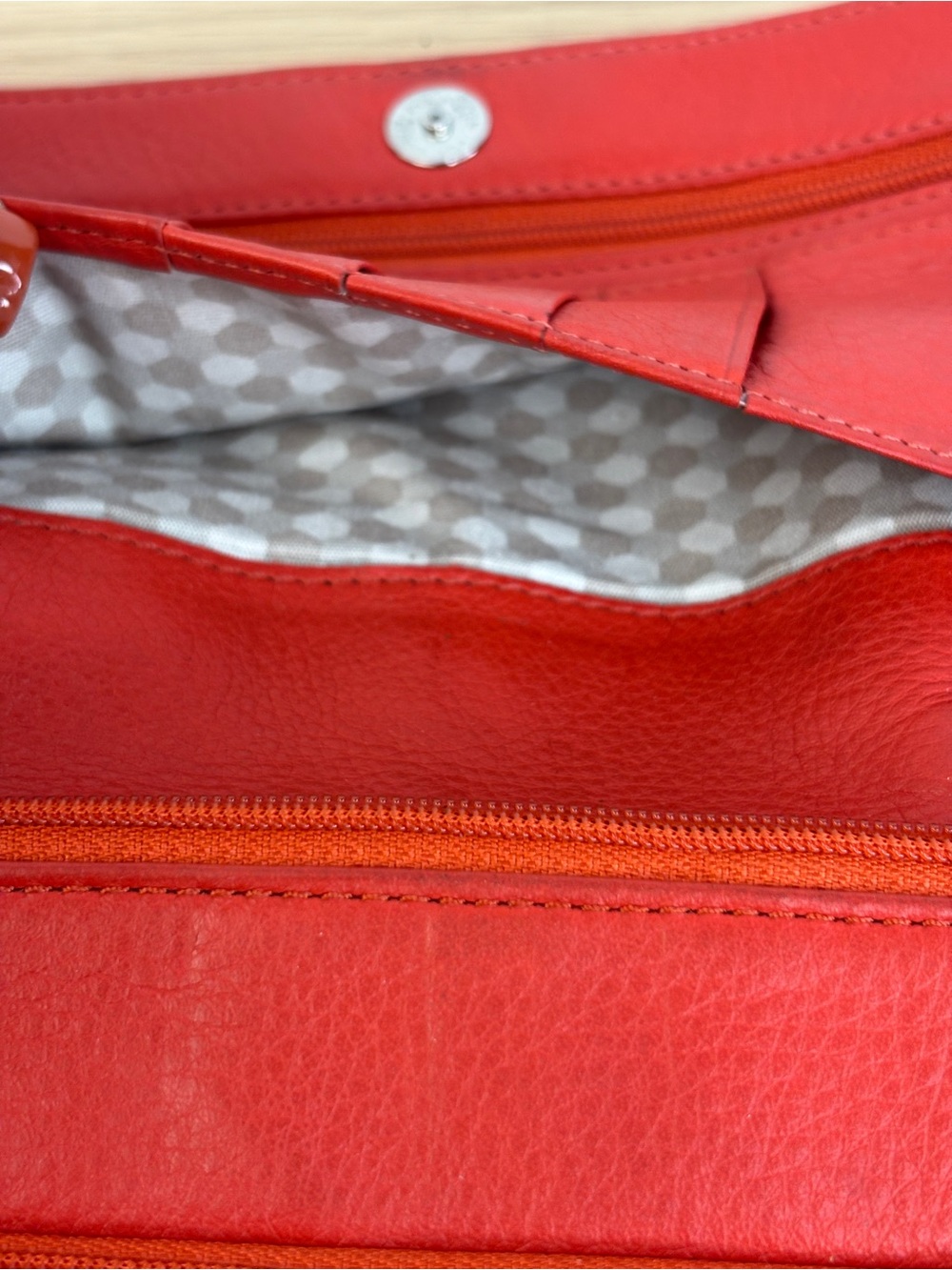 Brighton‎ Shiloh Africanz Red Leather Long Wallet. - Picture 7 of 15